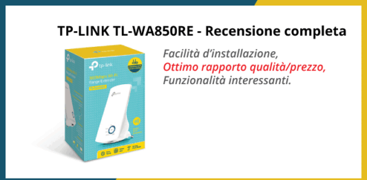 TP-LINK TL-WA850RE range extender - Recensione completa