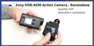 Sony HDR-AS50 Action Camera - Recensione completa